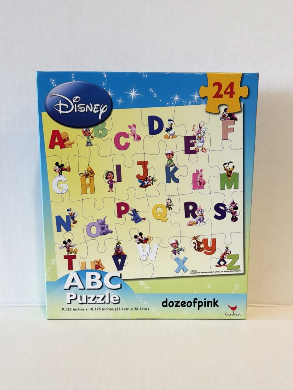Disney Mickey Mouse amd Friends ABC  24 Piece Puzzle
